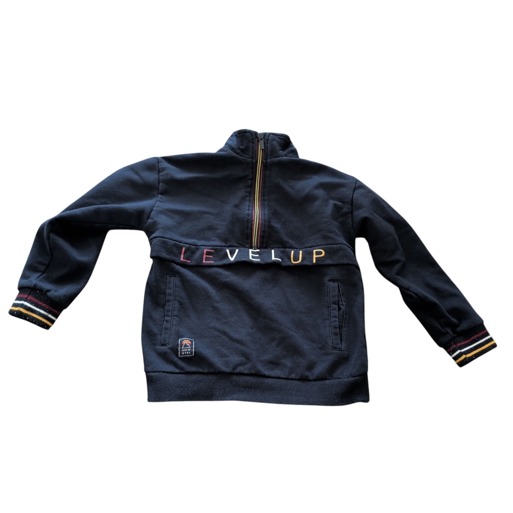 Mayoral Black Sweatshirt with Colorful Accents